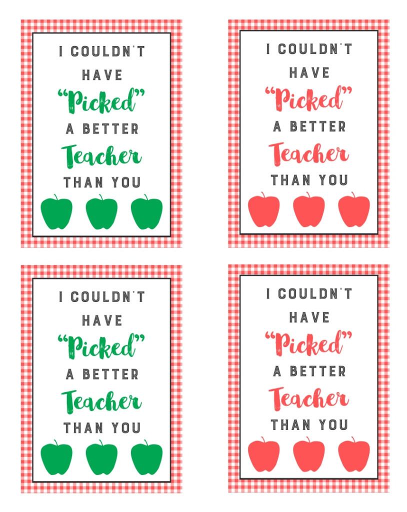 Free Printable Teacher Gift Tags