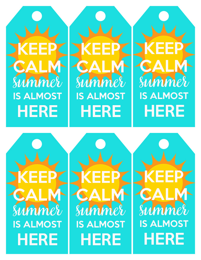 Free Printable Teacher Summer Gift Tags