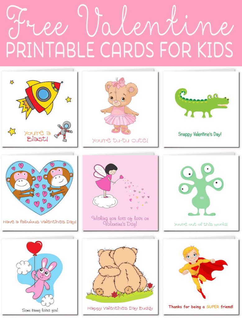 Free Printable Valentine S Day Cards For Kids Azfreeb Vrogue co