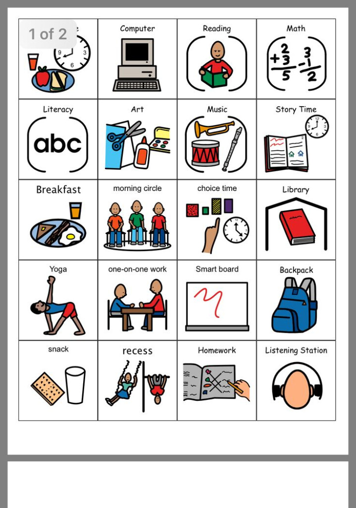 Free Printable Visuals For Autism Printable Word Searches