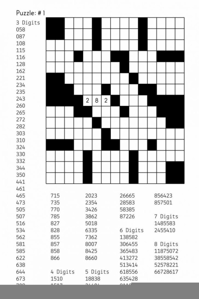 Free Printable Word Fill In Puzzles Pdf Printable Crossword Puzzles 