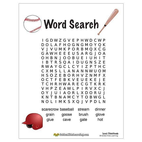 Free Printable Word Search For 3rd Grade Word Search Maker