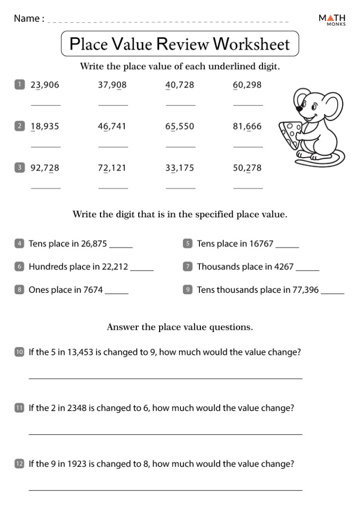 Free Printable Worksheets 4th Grade Worksheets For Kindergarten