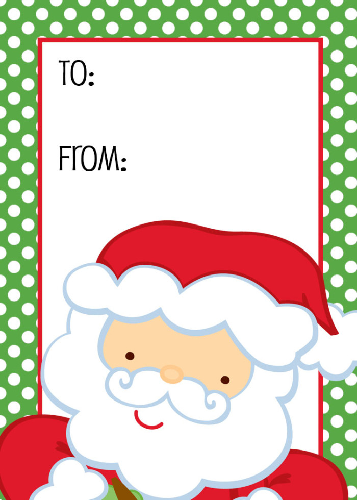 Free Santa Printable Gift Tags