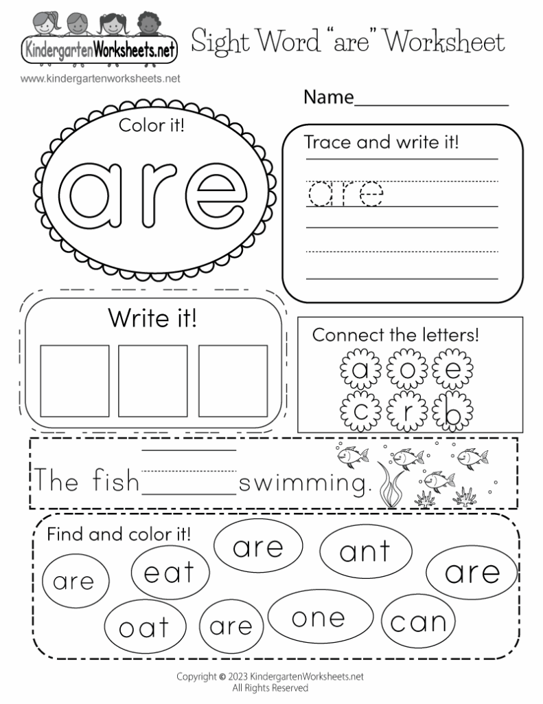 Free Sight Words Printables