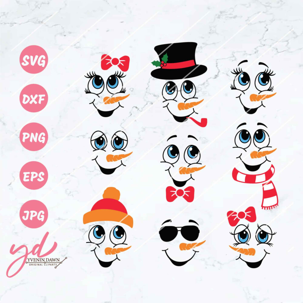 Free Snowman Face Printables