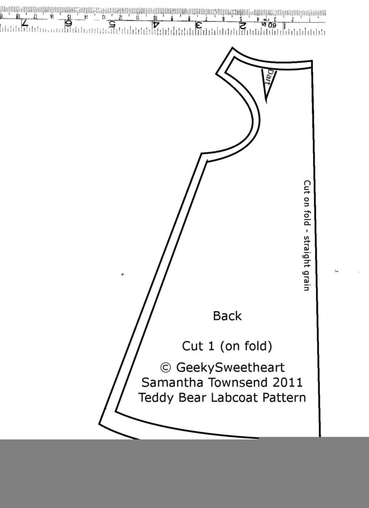 Free Teddy Bear Jacket Pattern For 16In Bears Sewing Tutorials 