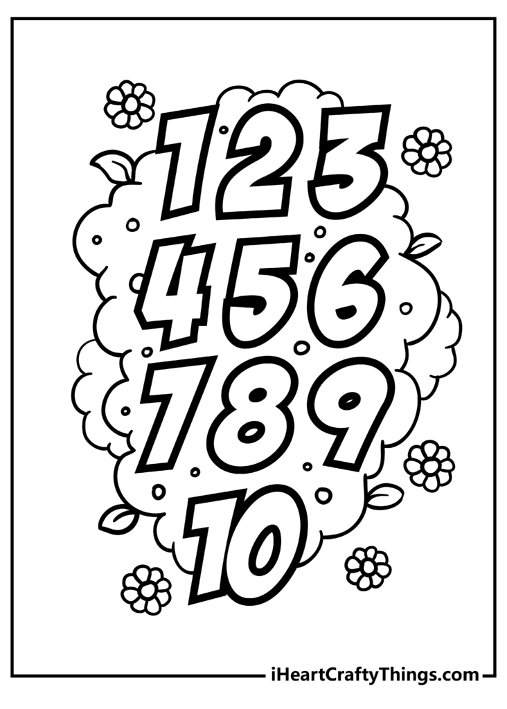 Gambar Free Printable Number Coloring Pages Bestofcol Vrogue co