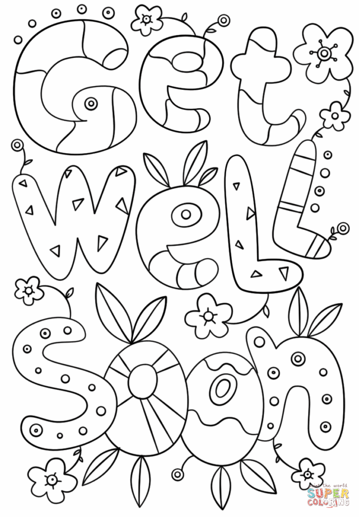 Get Well Soon Coloring Page Free Printable Coloring Pages Abe 