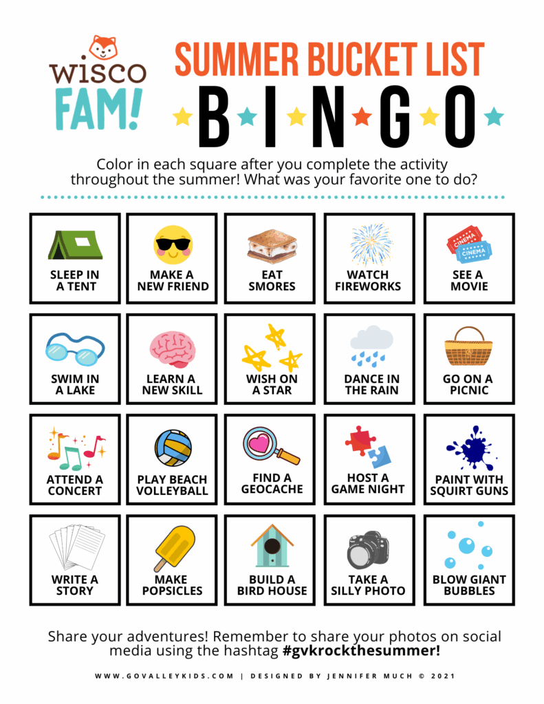 GVK Exclusive FREE Printable Summer Bingo