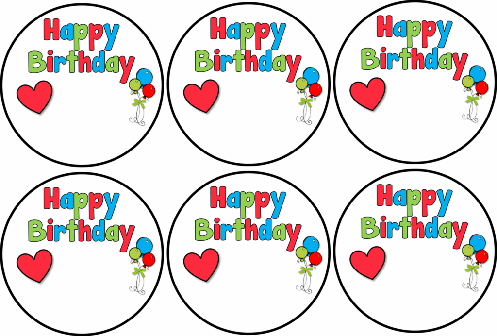 Happy Birthday Labels Free Printable