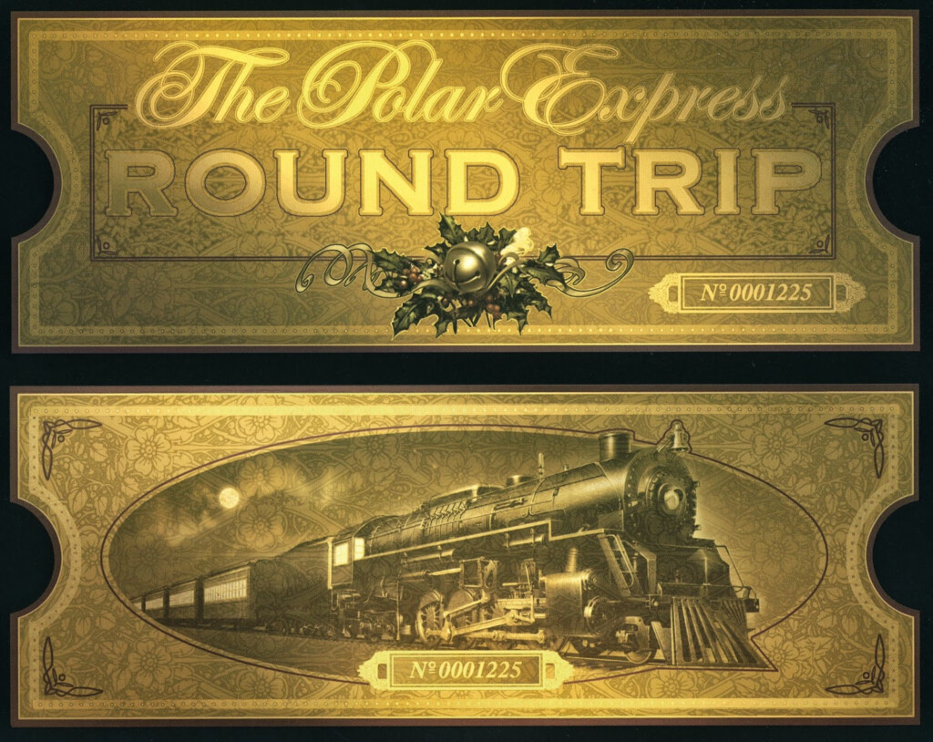 Hop Aboard The Polar Express With These Free Printable Tickets Free 