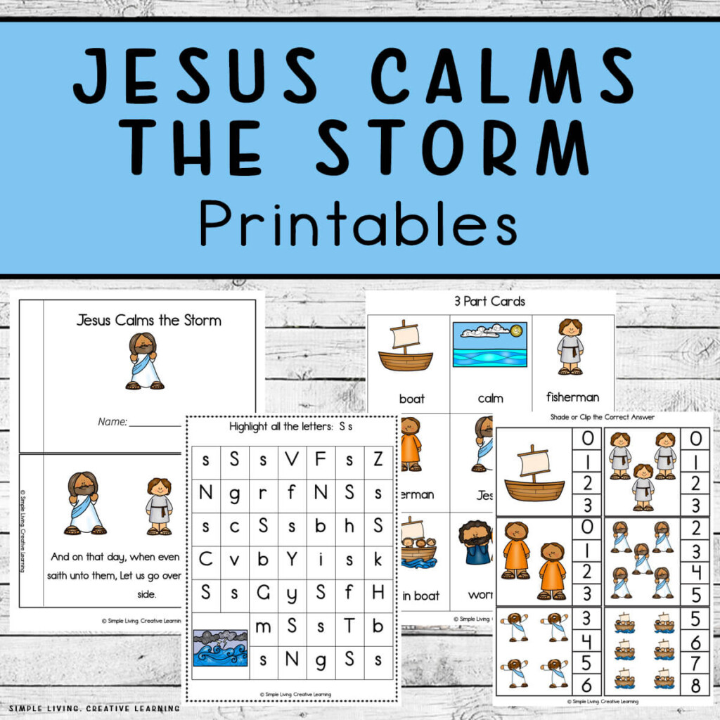 Jesus Calms The Storm Free Printables Printable Templates Free