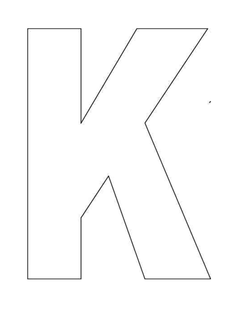 Letter K Template Free Printable Printable Templates Online By Paul 
