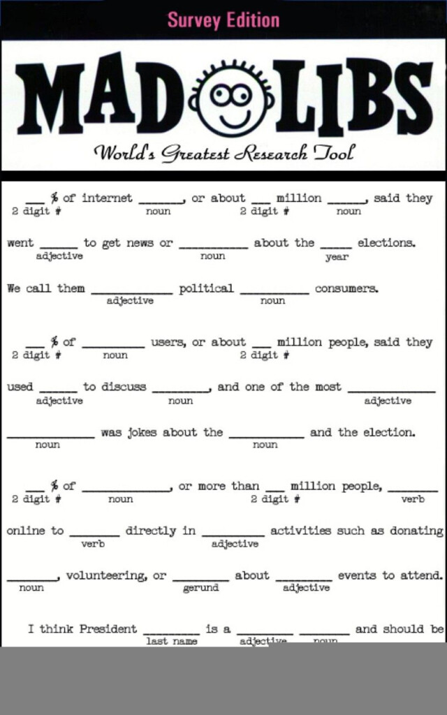 Mad Libs Kindergarten Printable Mad Libs