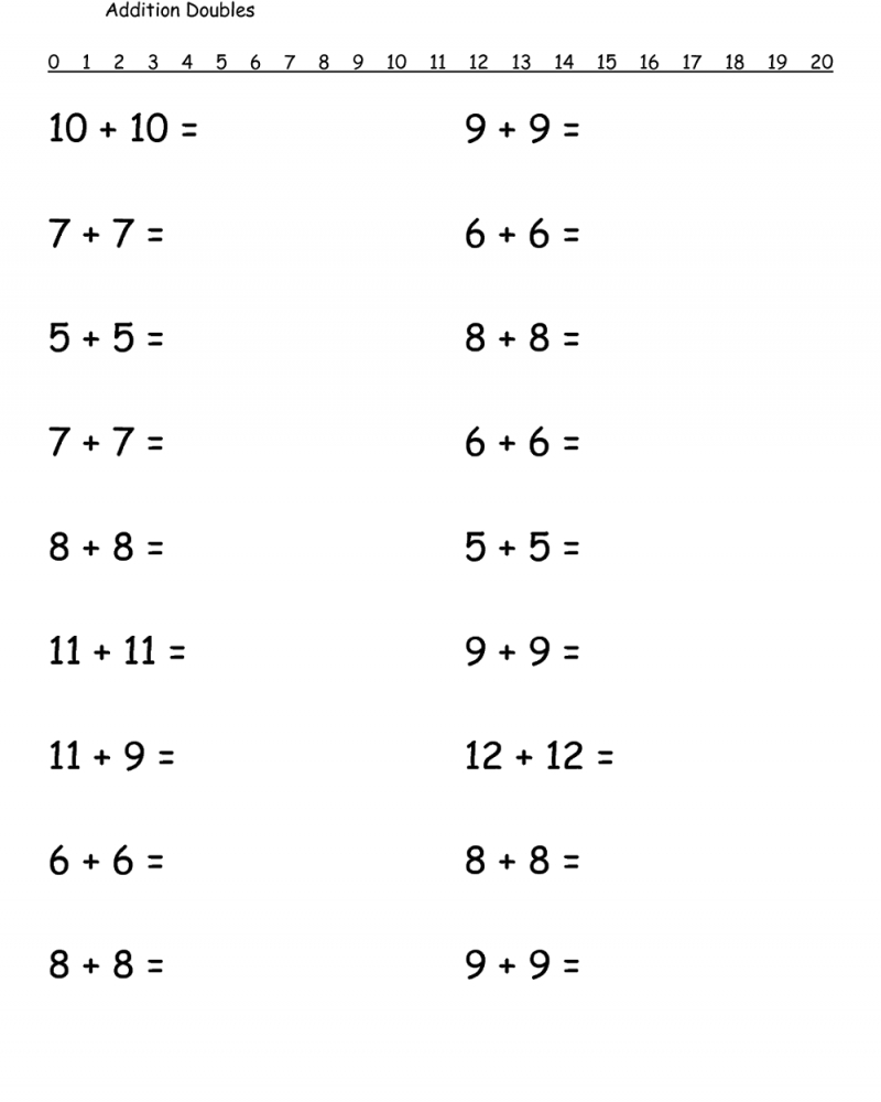 Math Practice Worksheets Printable 1st Grade Math Worksheets Printable