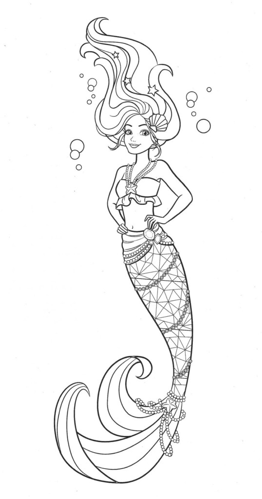 Mermaid Coloring Pages Free Printable