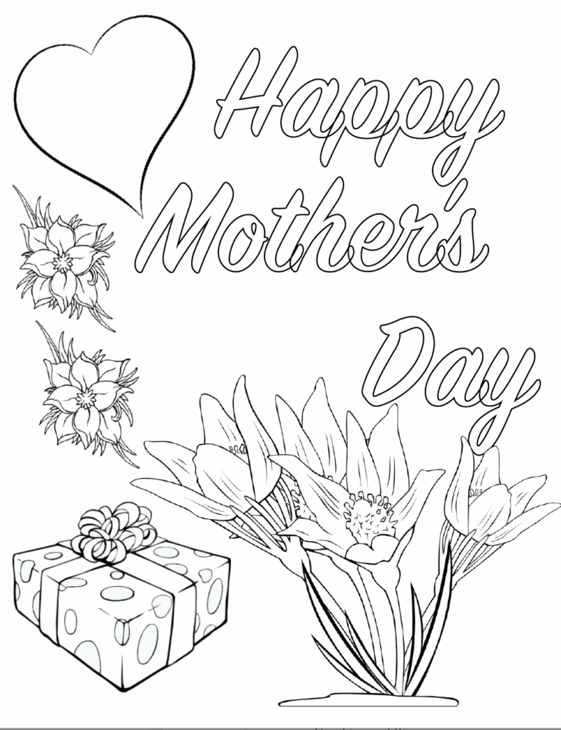 Mother 39 s Day Printable Coloring Cards Printable Word Searches