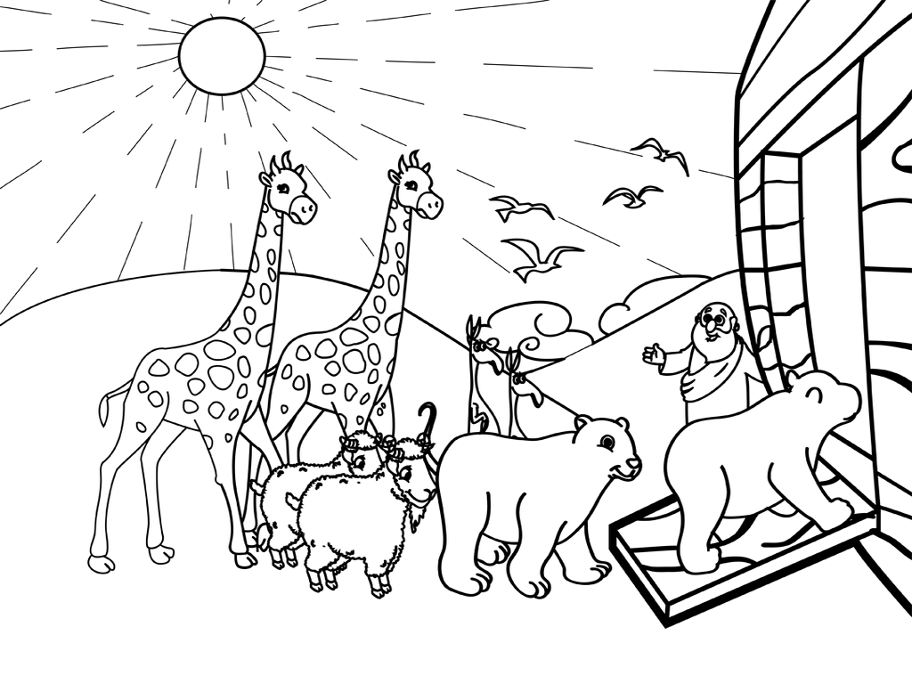 Noah 39 s Ark Free Coloring Page Printable Printable Templates Free