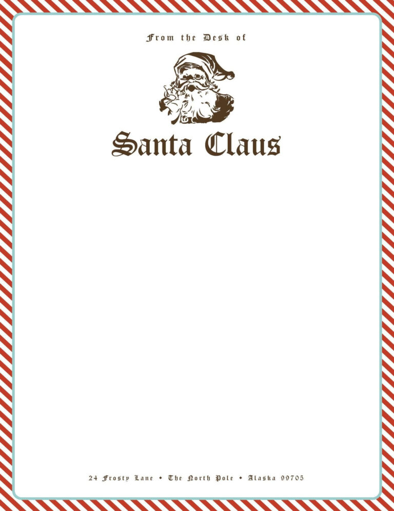 North Pole Stationary Printable Free Free Printable Gerald Printable