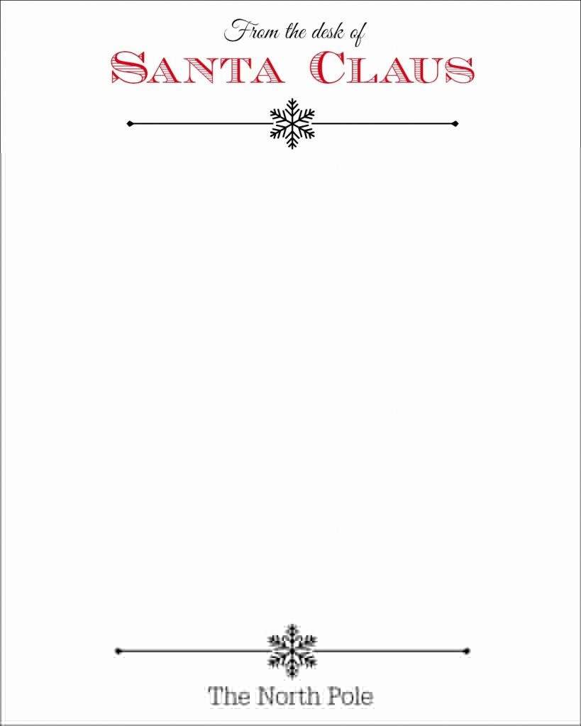 North Pole Stationary Printable Free Free Printable