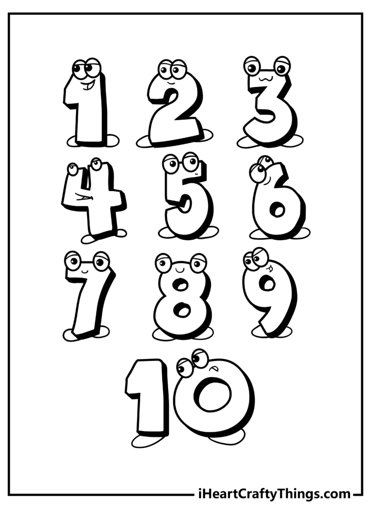 Number 1 Coloring Pages Coloring Nation