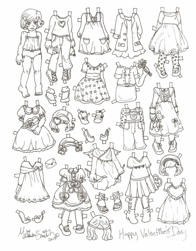 Paper Doll Cutouts Free Printable Design Print