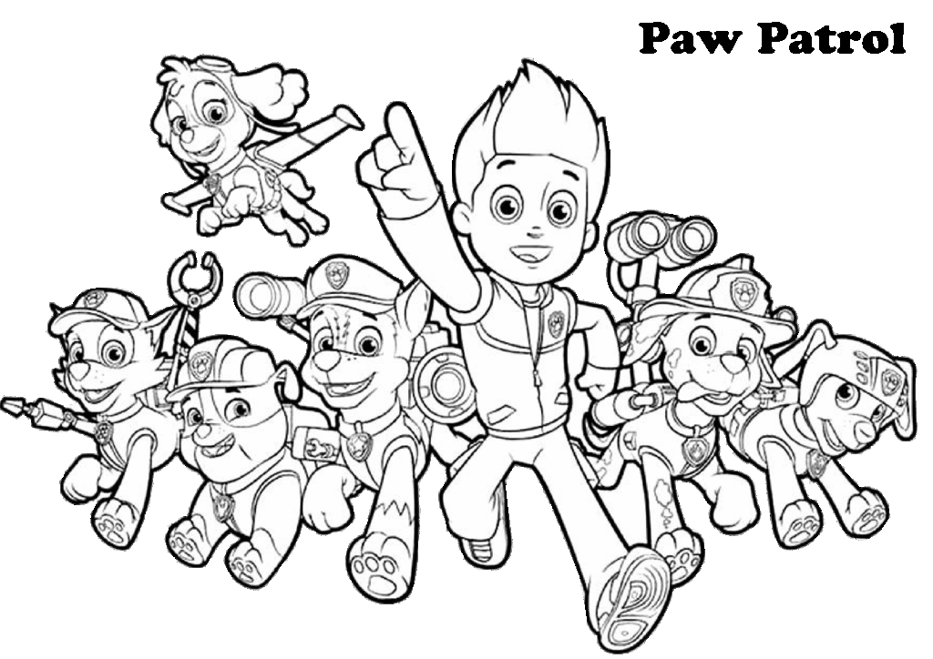 PAW Patrol Coloring Pages Printable