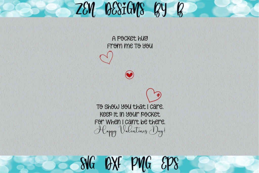 Pocket Hug Poem Printable Free Printable Templates