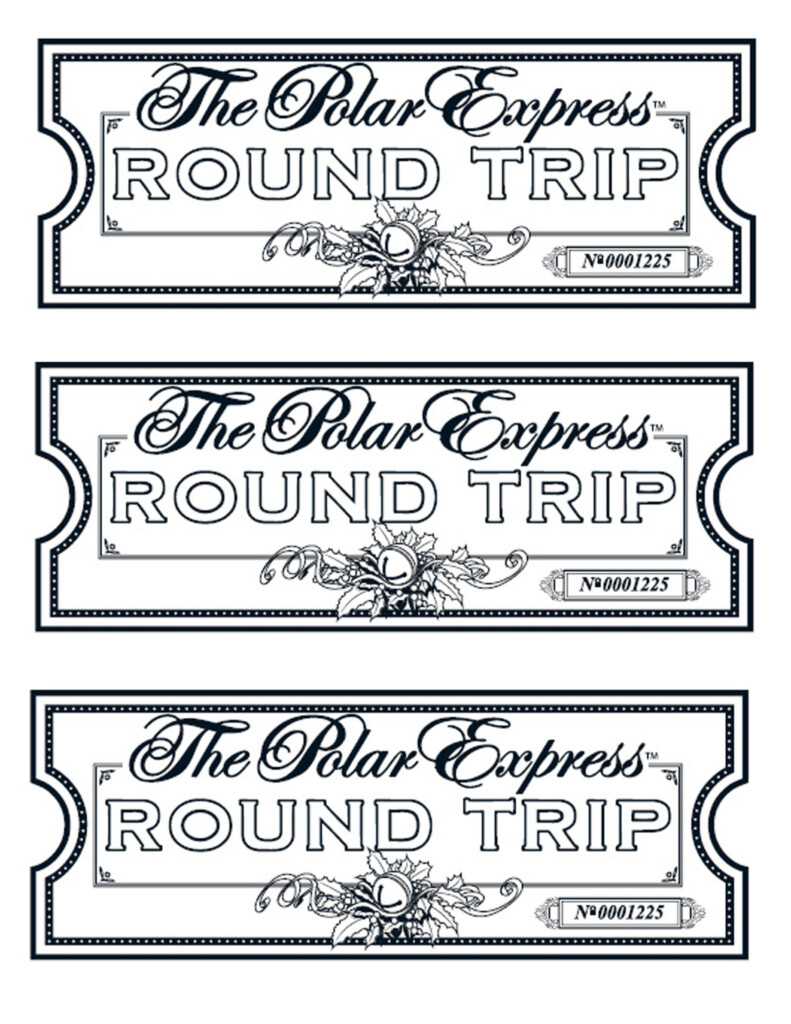 Polar Express Ticket Printable Free Dev onallcylinders
