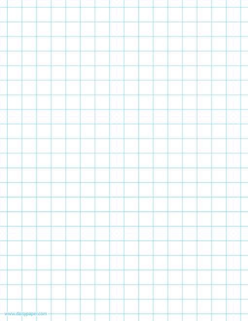 Printable 1 2 Inch Graph Paper Daisy Paper