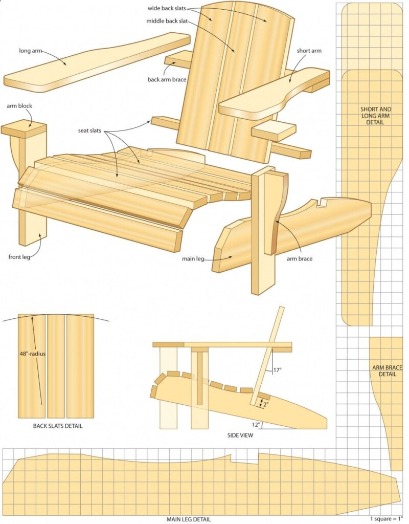 Printable Adirondack Chair Plans Pdf Free