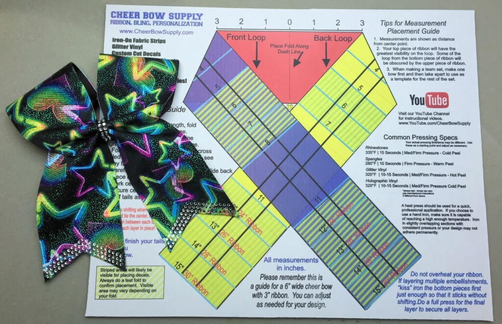 Printable Cheer Bow Template Free Printable