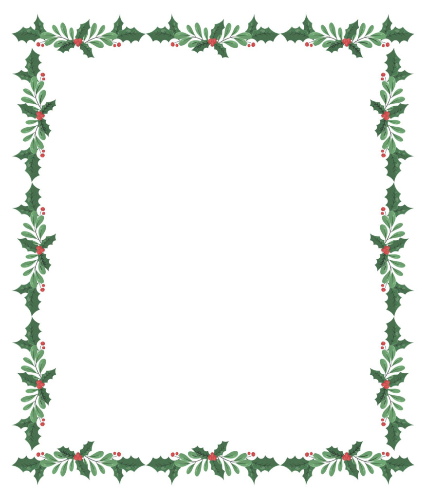 Printable Christmas Border Paper Printable Word Searches