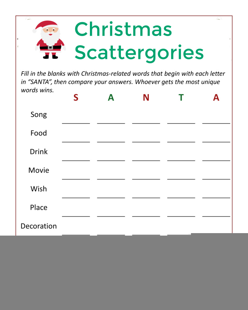Printable Christmas Party Games Printable JD