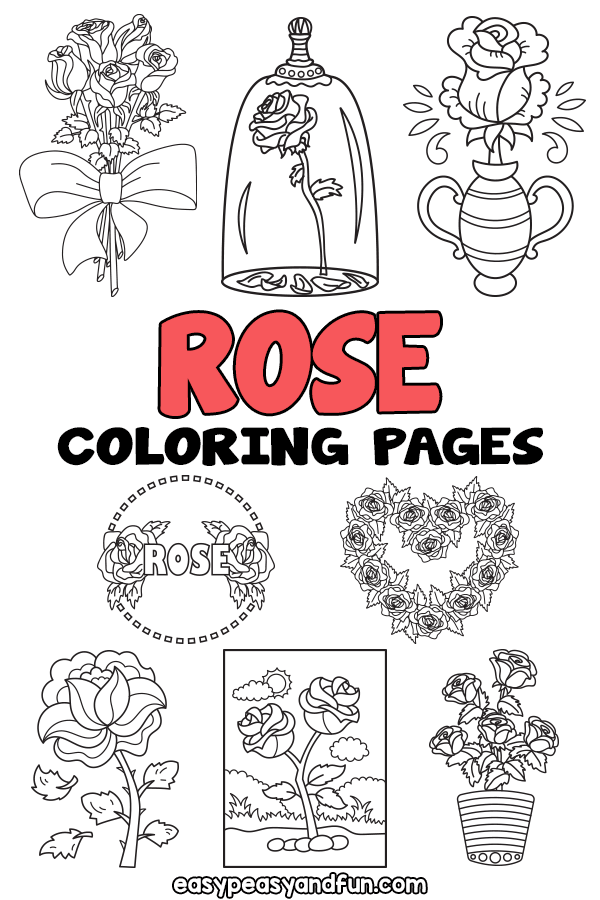 Printable Coloring Pages Rose Unleash Your Creativity With Beautiful 