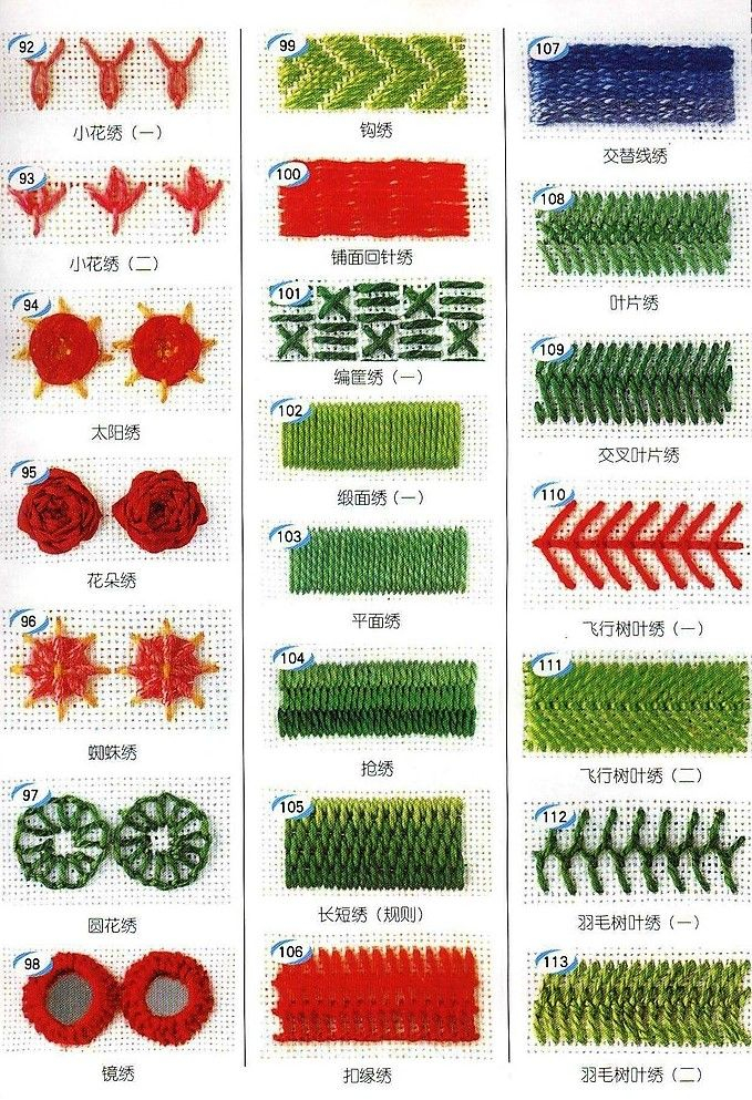 Printable Embroidery Stitch Guide Printable Calendars AT A GLANCE