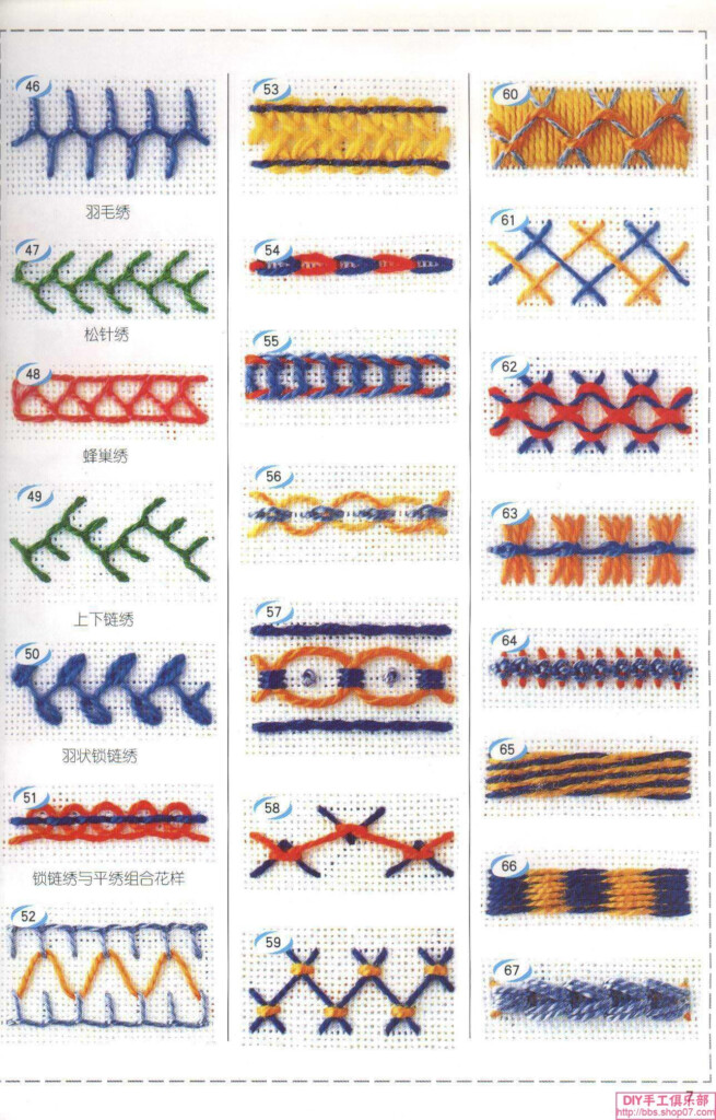 Printable Embroidery Stitch Guide Printable Calendars AT A GLANCE
