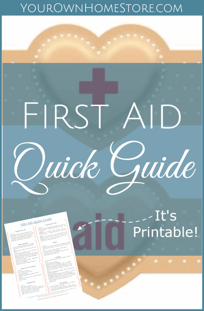 Printable First Aid Guide