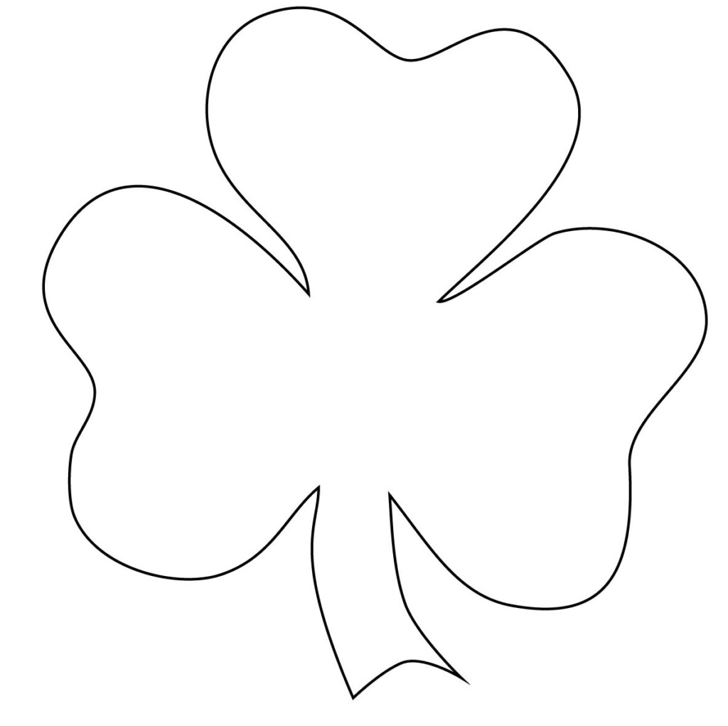Printable Free Printable Printable Shamrock Coloring Page