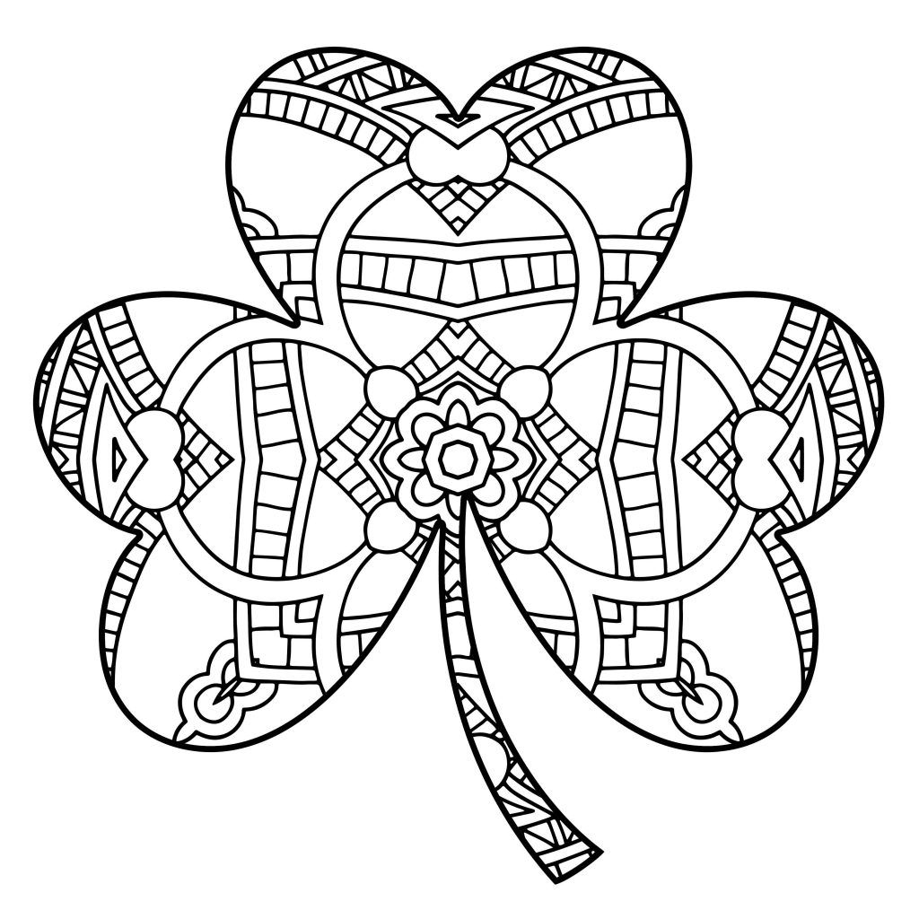 Printable Free Printable Printable Shamrock Coloring Page Printable 