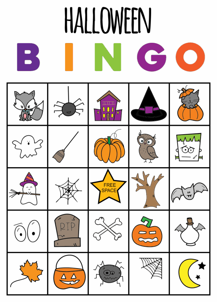 Printable Halloween Bingo Cards Halloween Bingo Halloween Preschool 