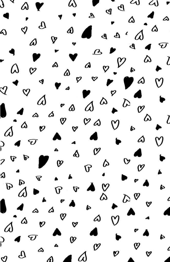 Printable Hand Drawn Valentine 39 s Day Wrapping Paper Say Yes