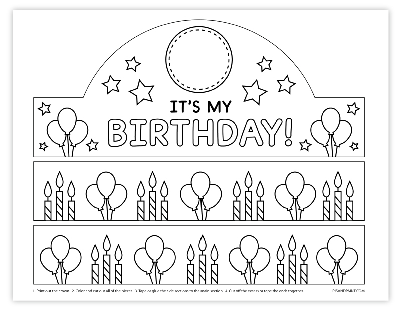Printable Happy Birthday Crown 47 OFF Www pinnaxis