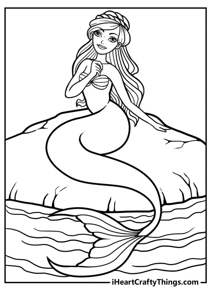 Printable Mermaid Coloring Pages Mermaid Coloring Pag Vrogue co