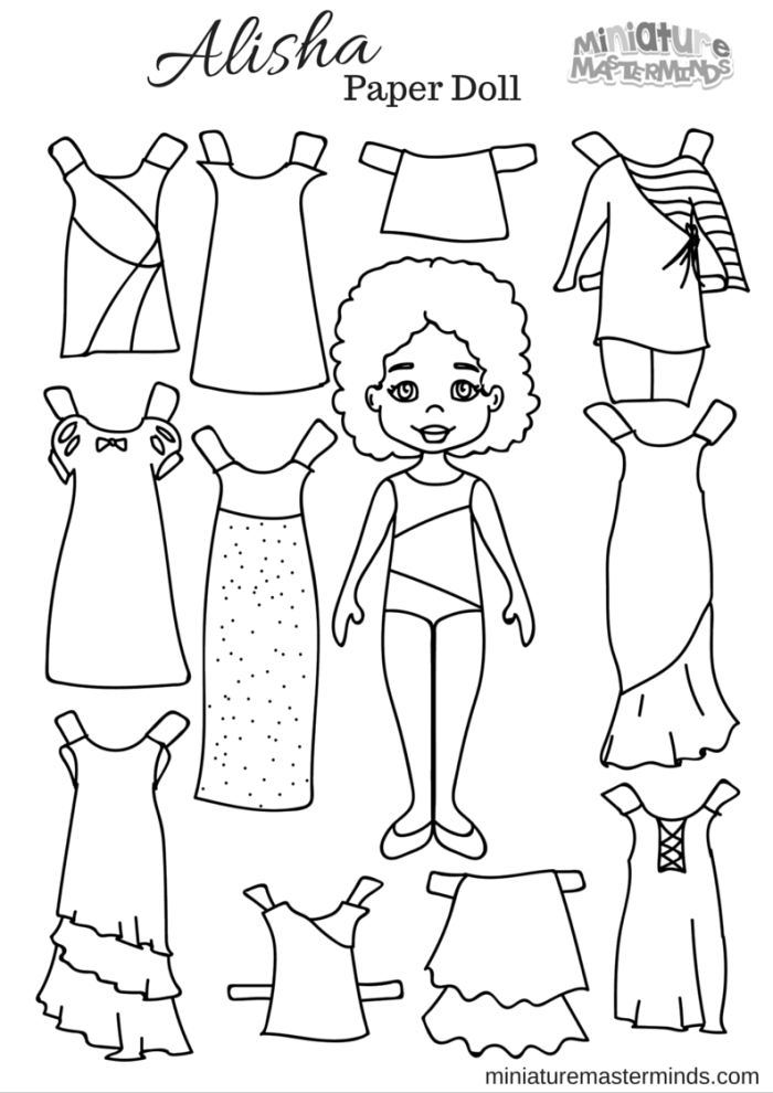 Printable Paper Doll Cutouts