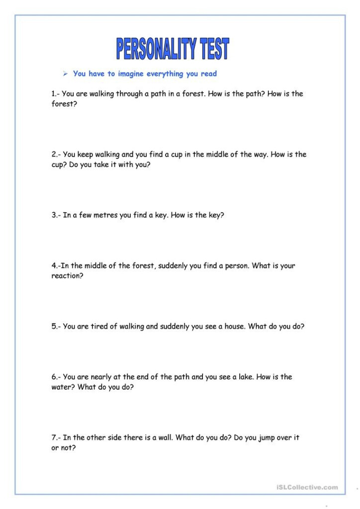 Printable Personality Quiz For Teens Personality Academy Free 