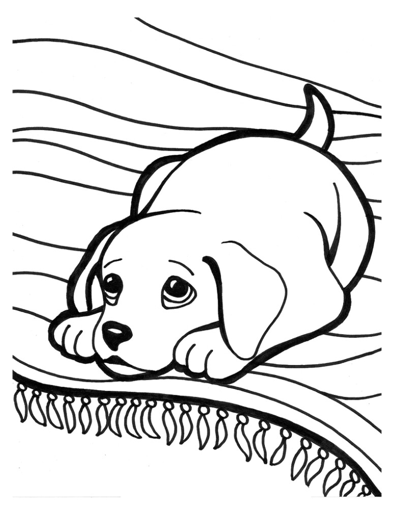 Printable Puppy Coloring Pages Printable World Holiday
