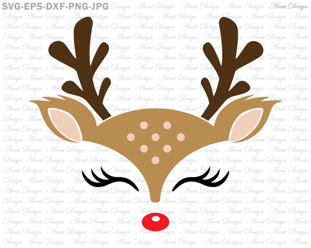 Printable Reindeer Face Template Printable Word Searches