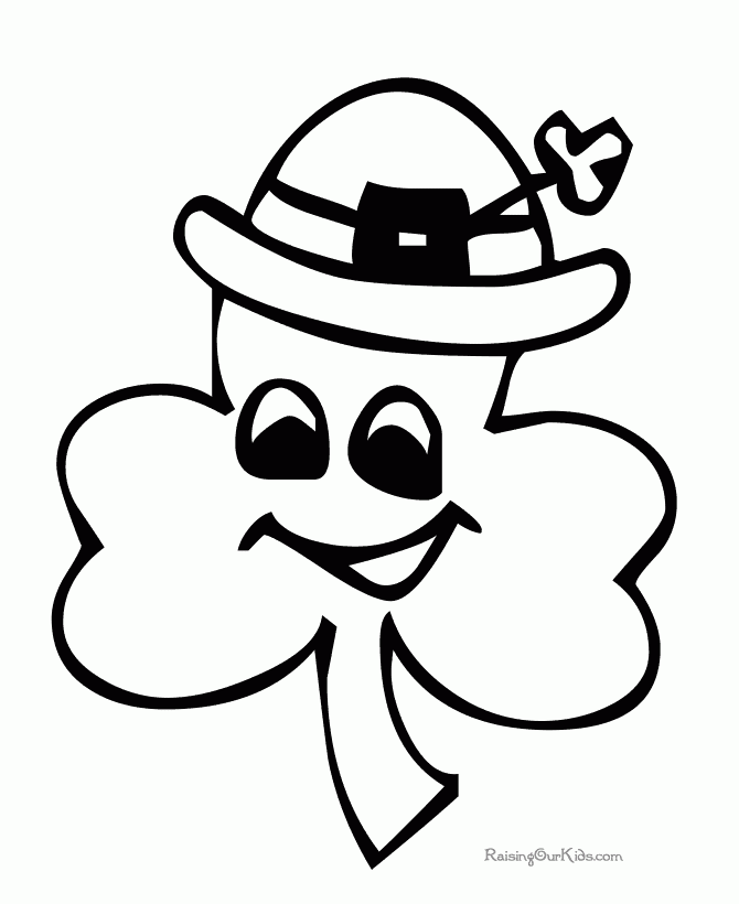 Printable Shamrock Coloring Pages Coloring Home